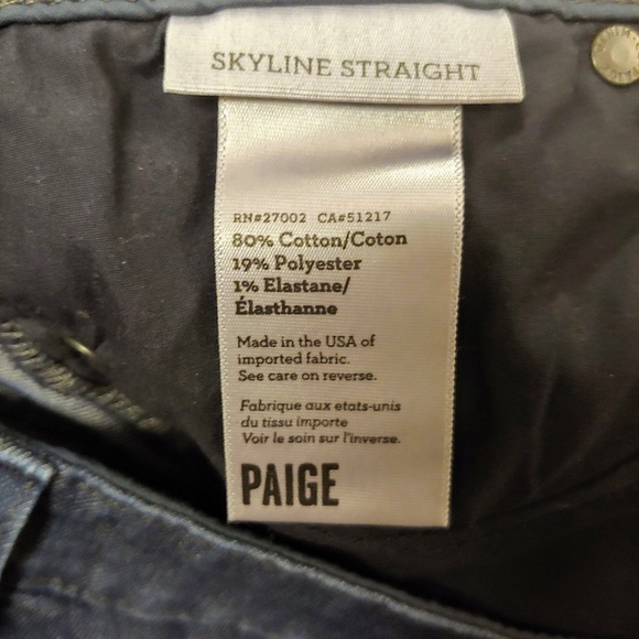 Paige skyline straight jeans - Picture 4 of 8